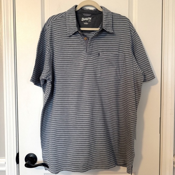 Duluth Trading Co Men's Blue Ridge Striped Shirt - Picture 1 of 7